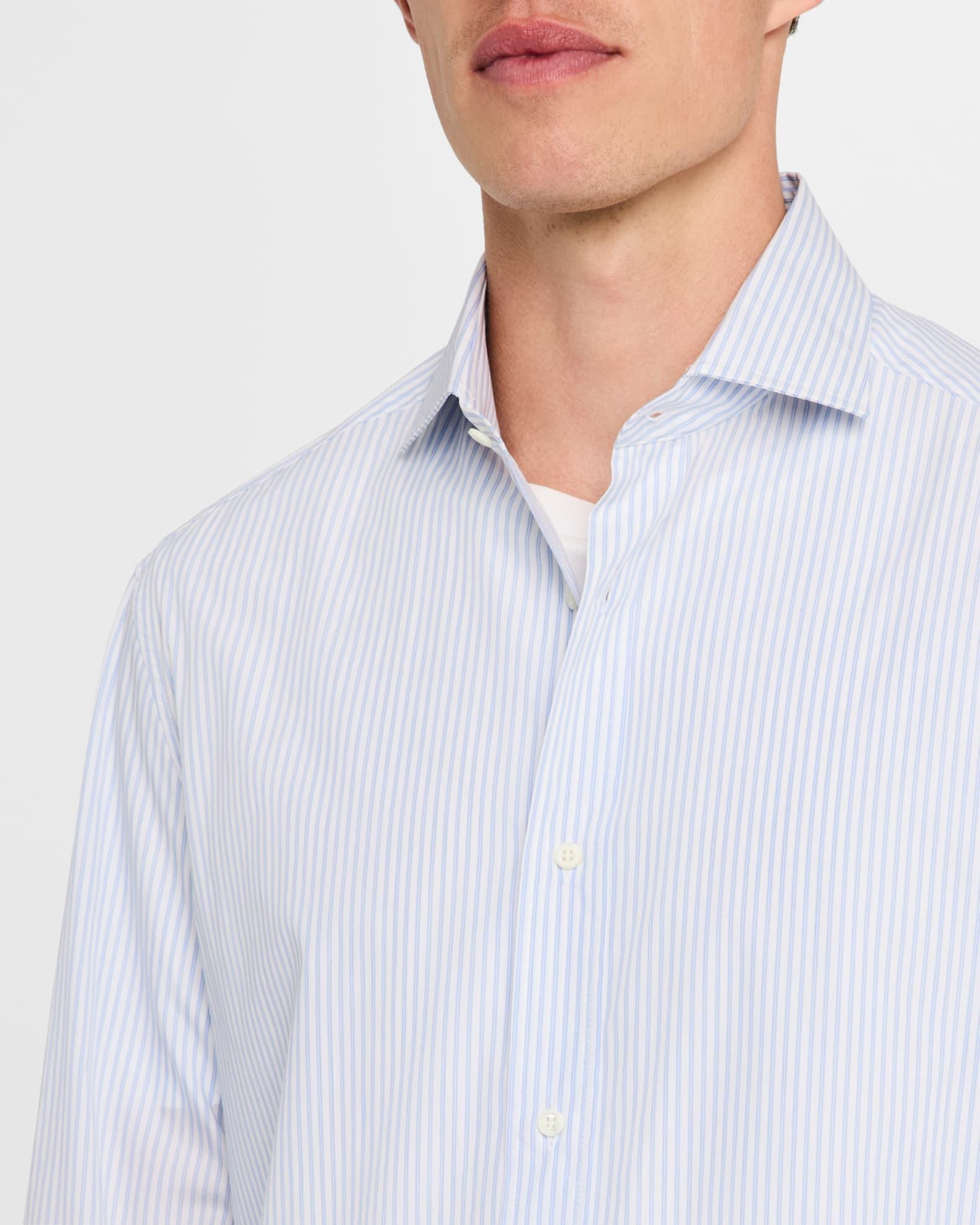 Men's Modern-Fit Stripe Dress Shirt Product Image