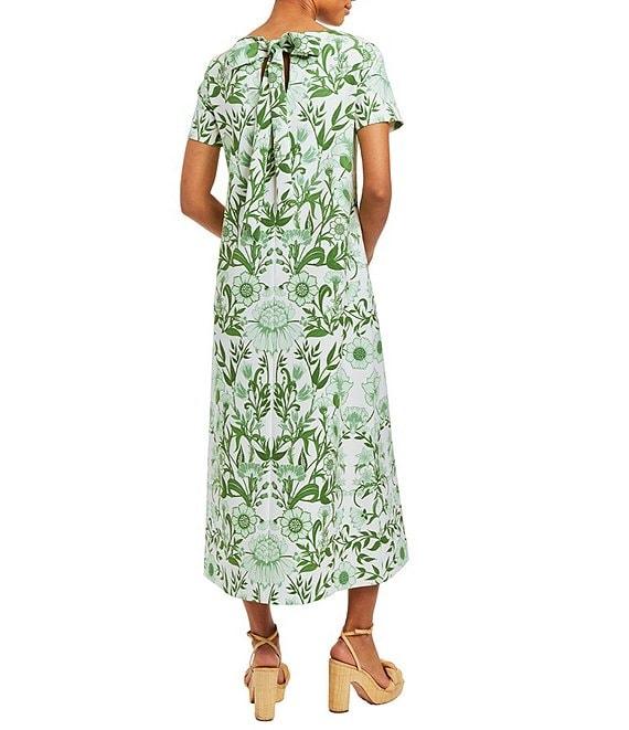 Mestiza New York Adria Stretch Crepe Bow Tie Detail Midi Dress Product Image