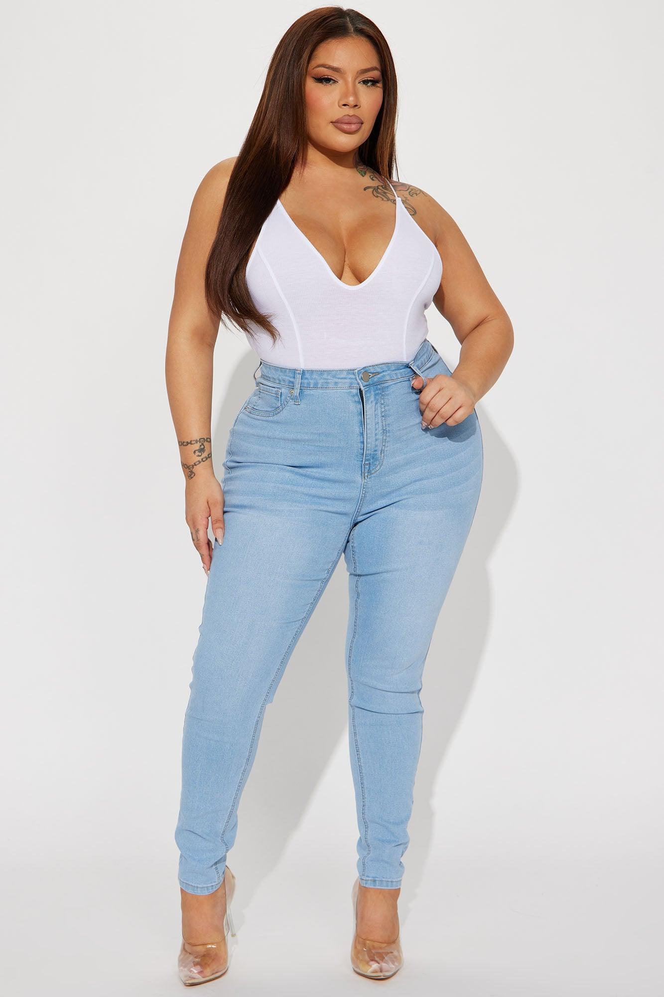 Mesa Booty Lifting High Rise Stretch Skinny Jeans - Light Wash Product Image