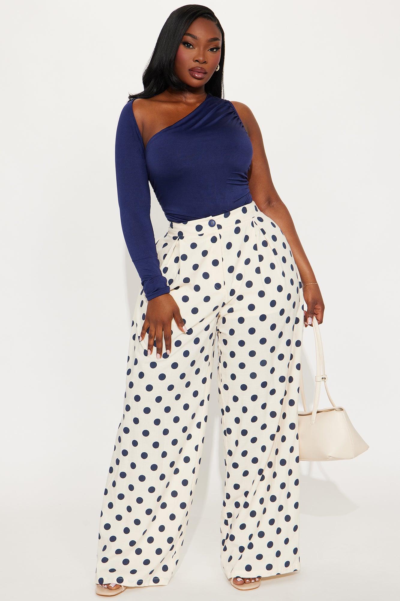 Speed Date Long Sleeve Bodysuit - Navy Female Product Image