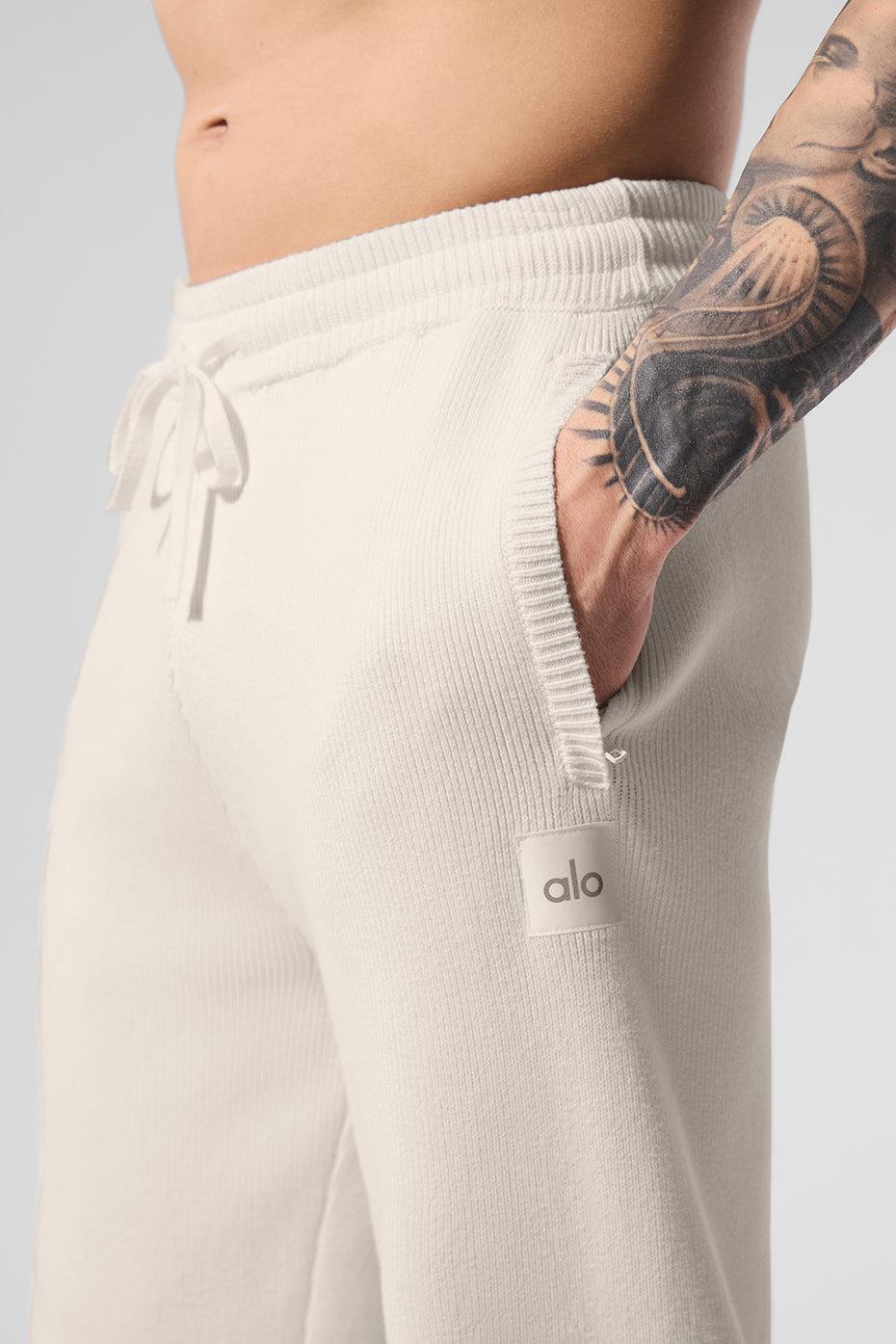 Scholar Straight Leg Sweatpant - Ivory Product Image