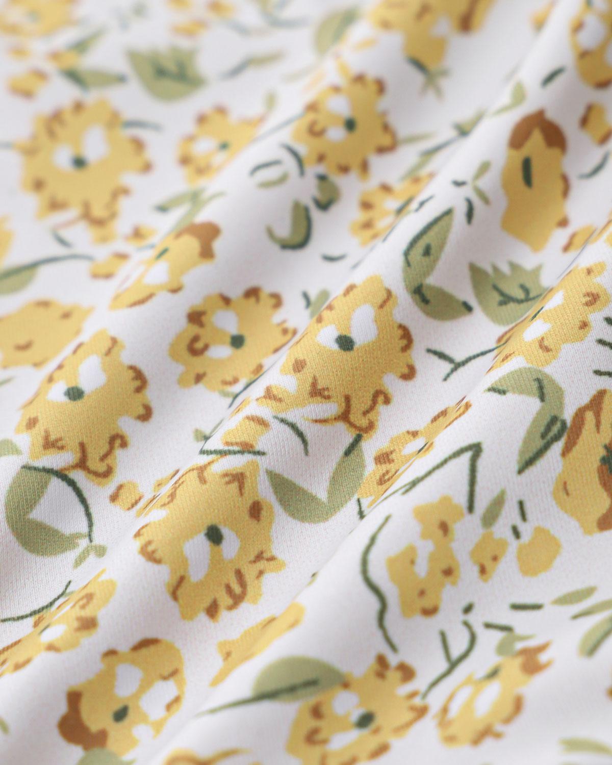 Yellow Floral Triangle Bikini Set Product Image