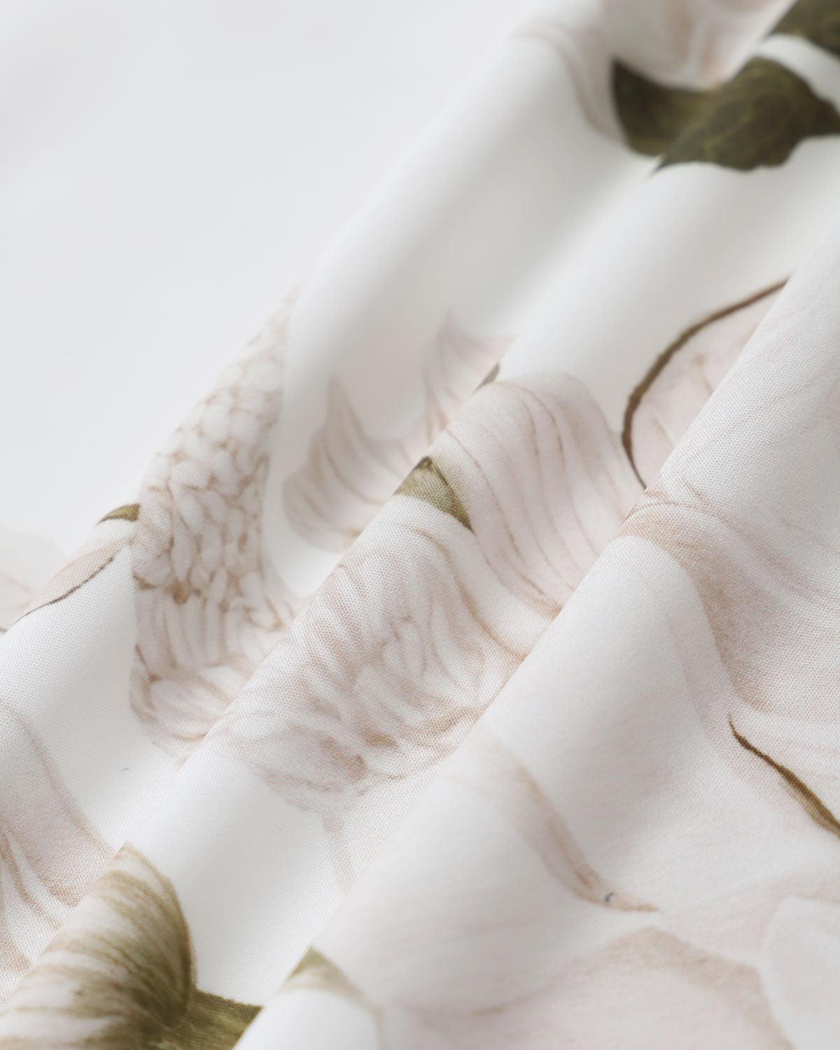 White Floral Midi Skirt Product Image