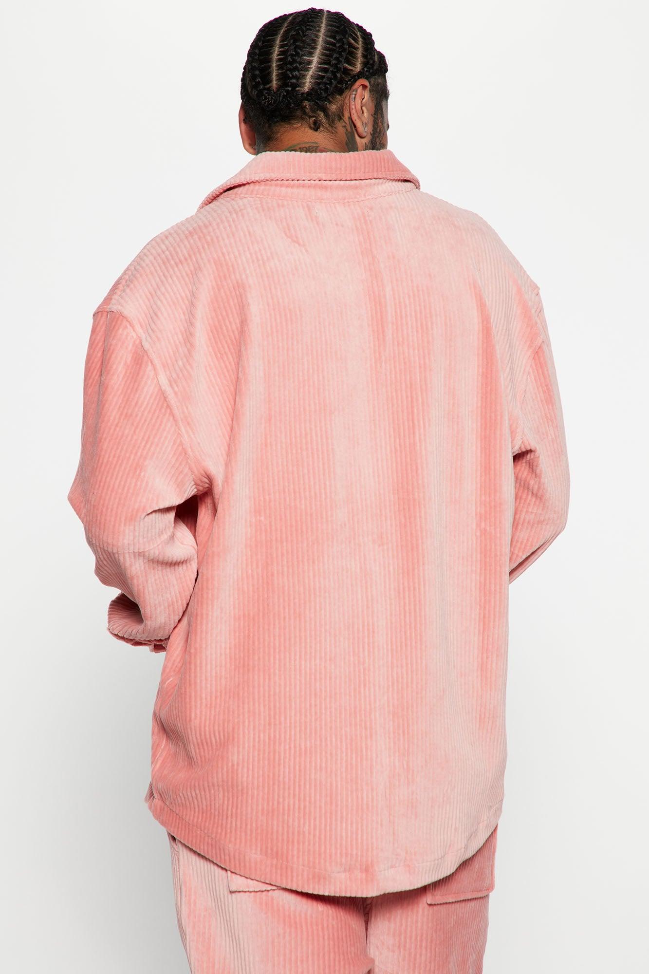 Luxury Knit Ribbed Shirt - Mauve Product Image