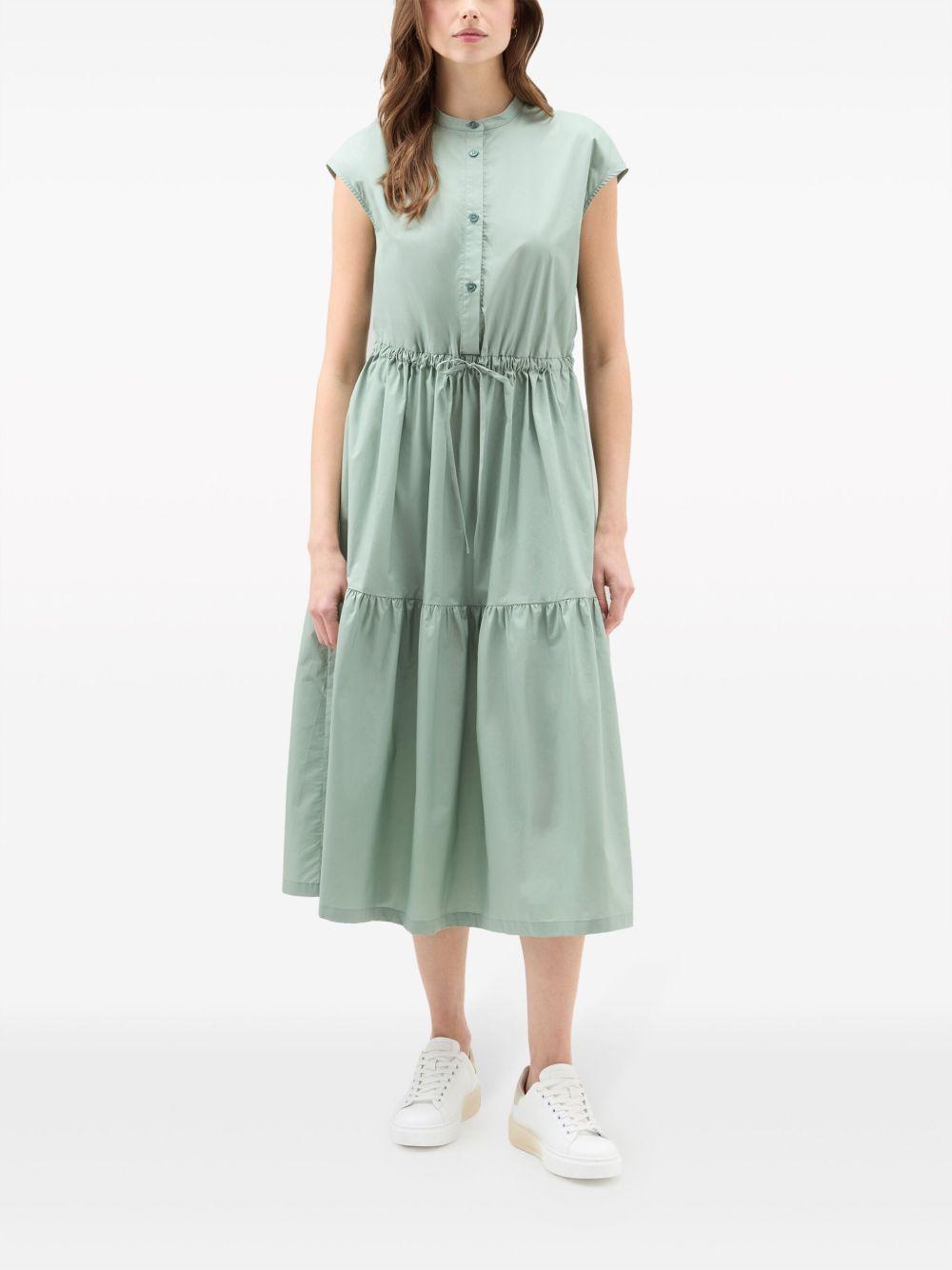 tiered poplin midi dress Product Image