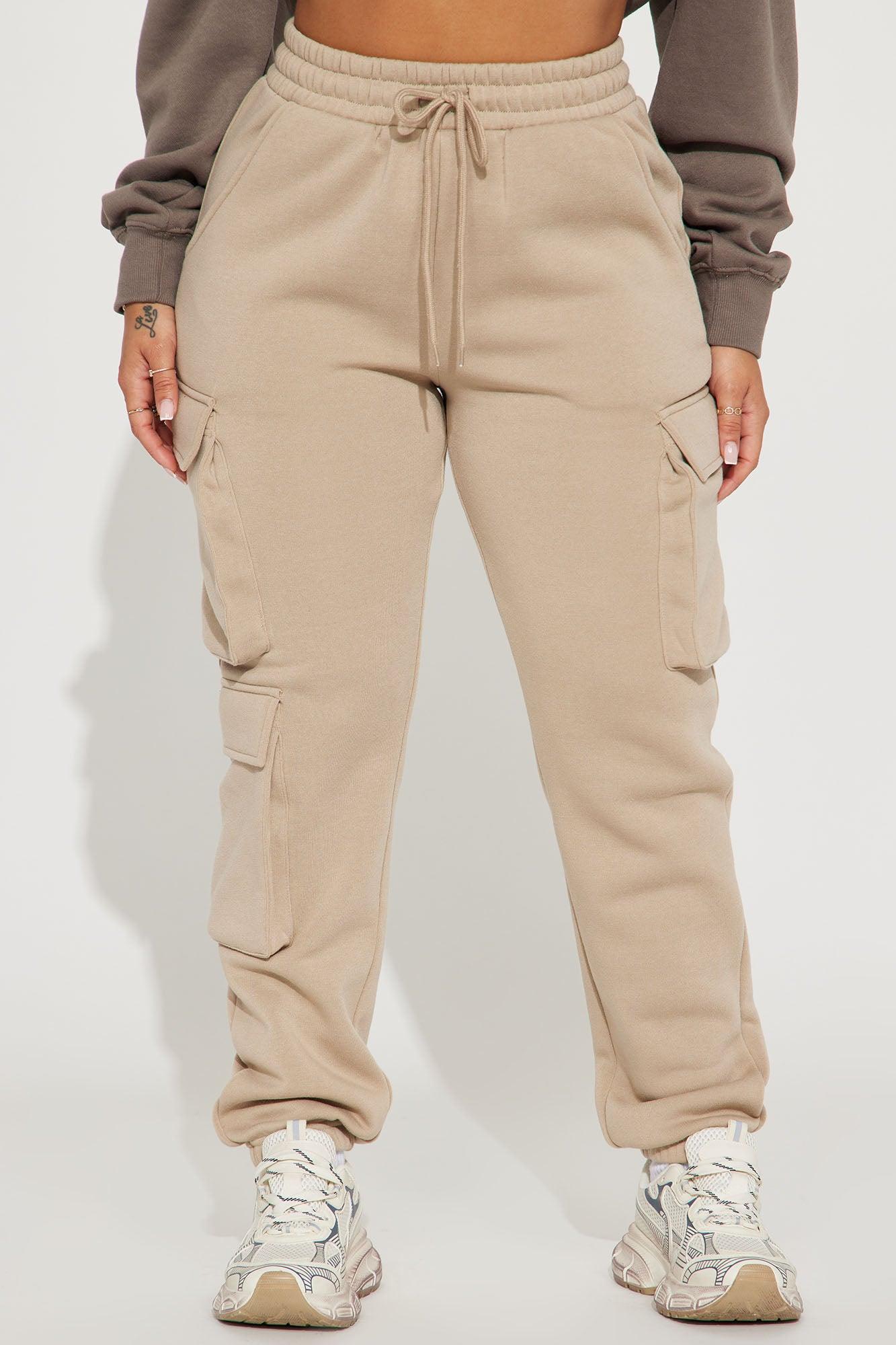 Hazel Cargo Lounge Jogger - Khaki Product Image