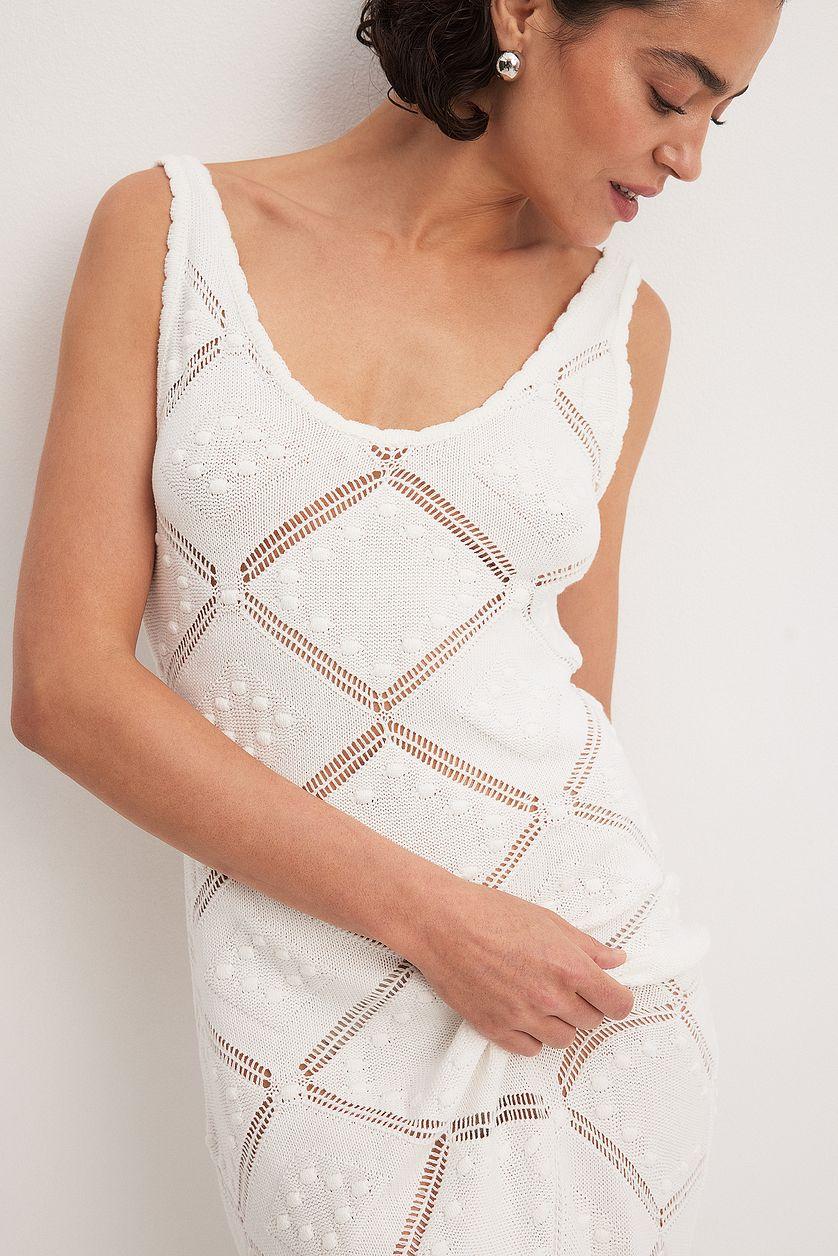 Crochet Knitted Maxi Dress Product Image