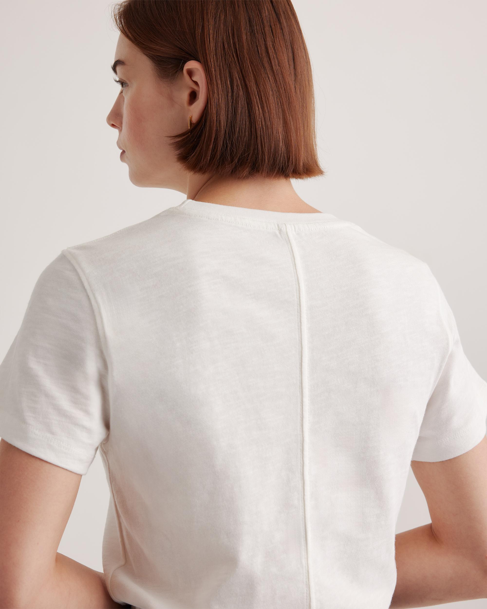 Quince | Women's Slub Crewneck T-Shirt Organic Cotton Product Image