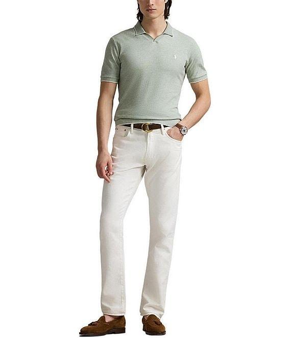 Polo Ralph Lauren Mesh-Knit Jersey Polo Shirt Product Image