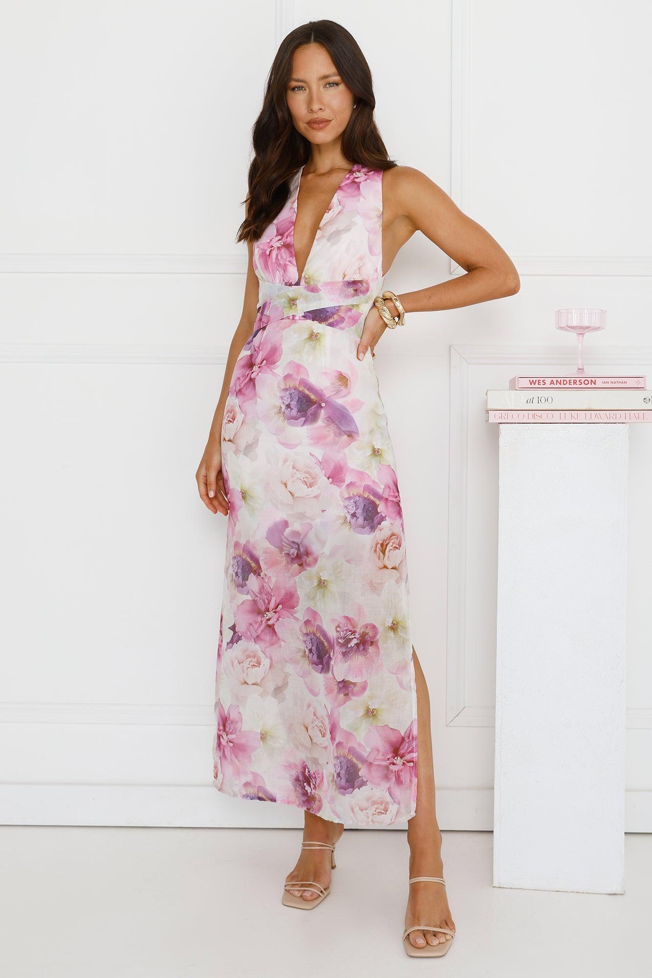 Late Night Mood Maxi Dress Purple Product Image