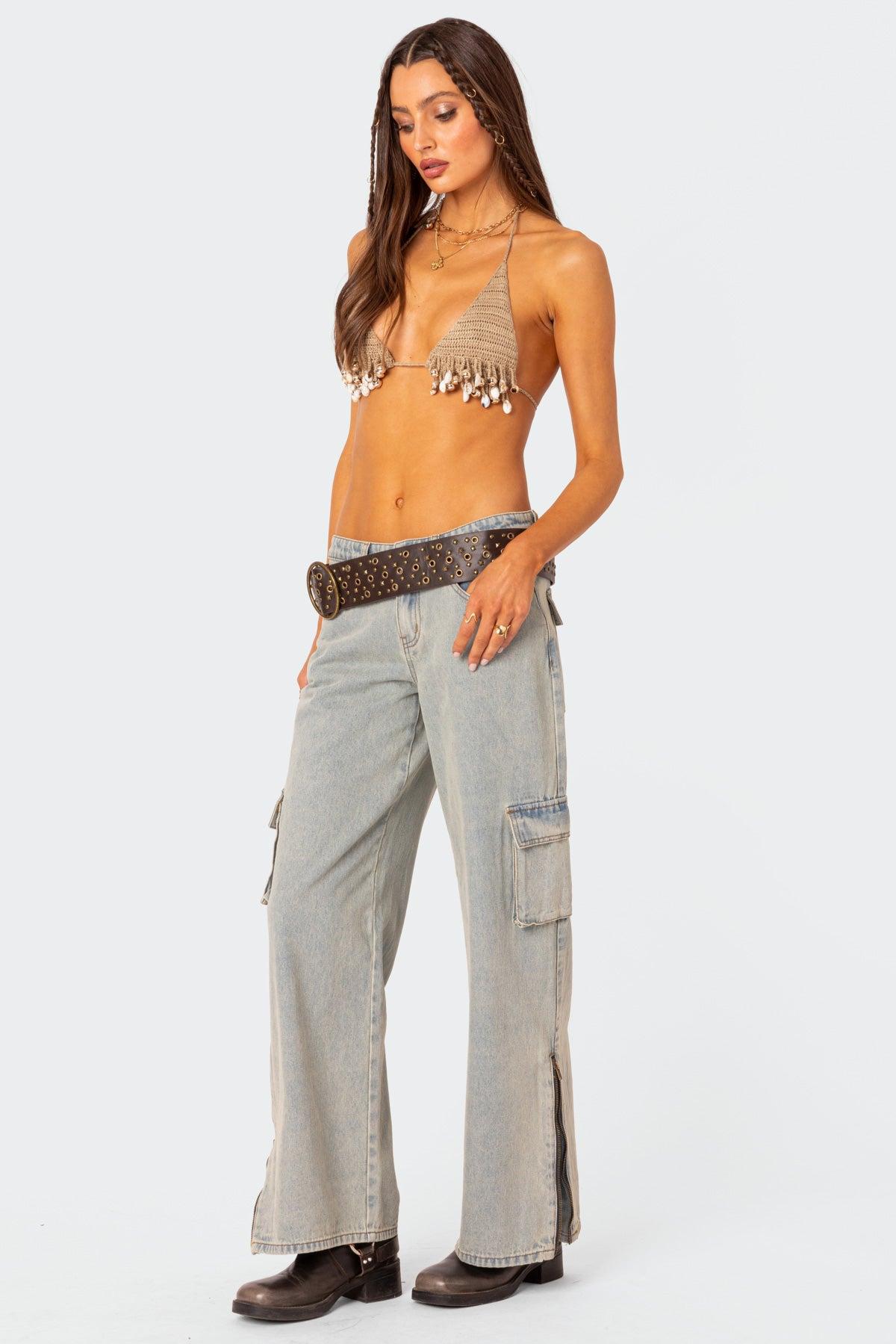 Aruba Beaded Crochet Bra Top Product Image