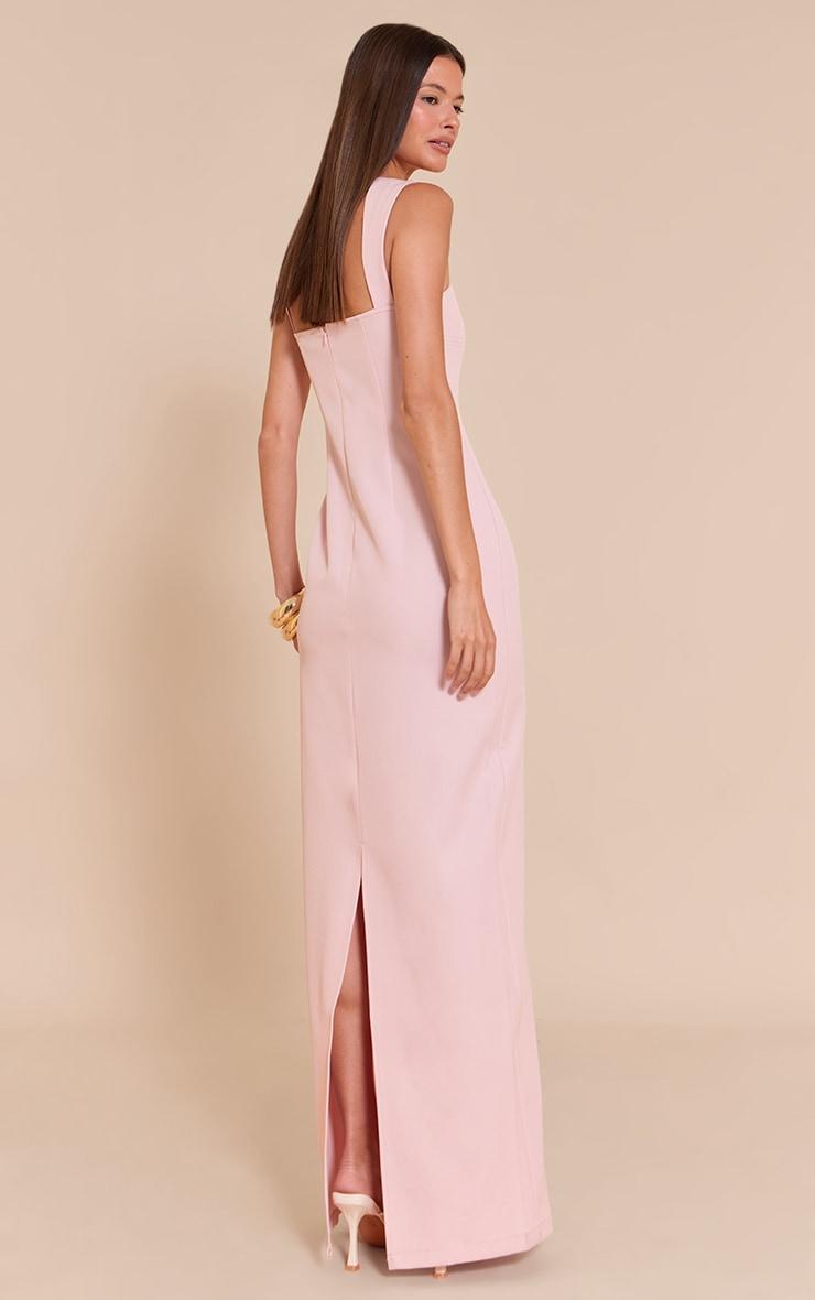 Blush Tailored Woven Strappy Maxi Dress Product Image