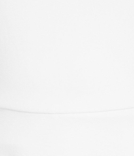 French Connection Lula Ponte Knit Square Neck Sleeveless Skater Mini Dress Product Image