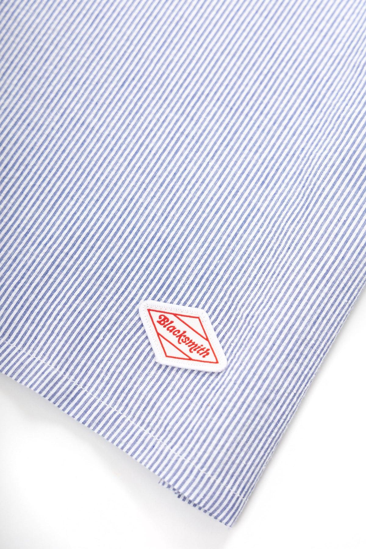 Blacksmith - Short Sleeved Popover Shirt - Blue Seersucker Product Image