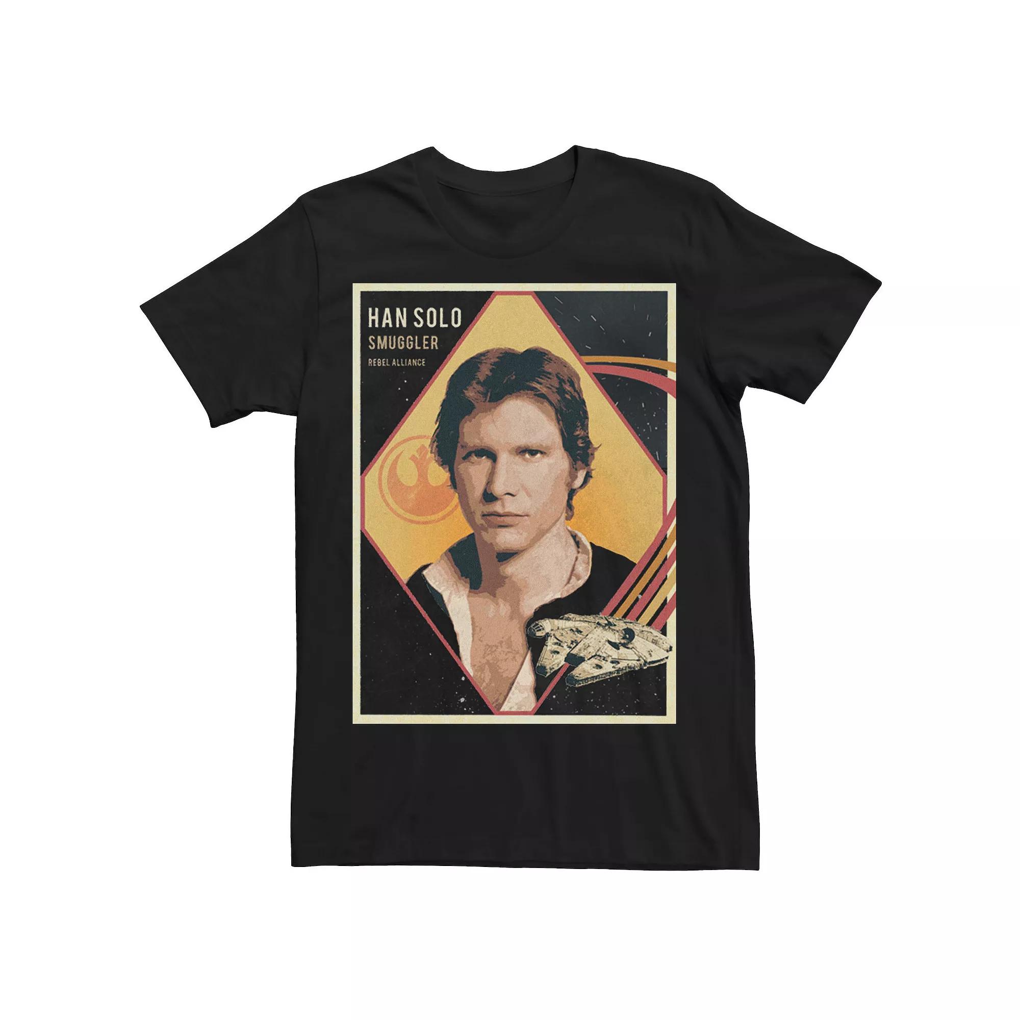 Men's Star Wars Han Solo Trading Card Tee, Size: XL, Black Product Image