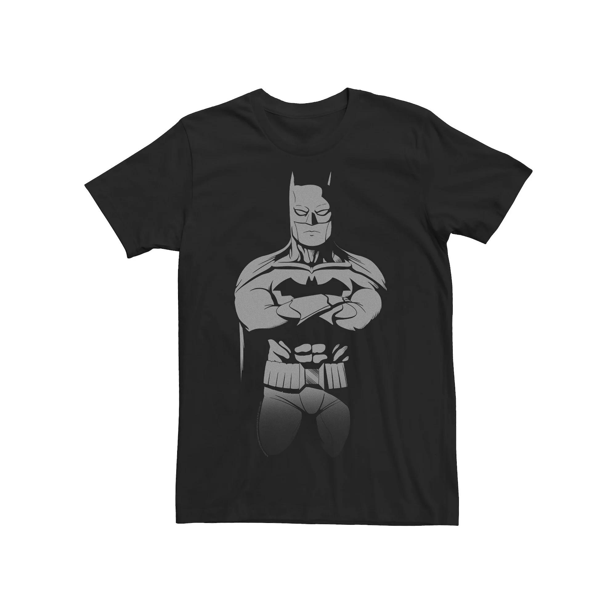 Men's DC FanDome Batman Crossed Arms Stance Graphic Tee, Size: Large, Black Product Image