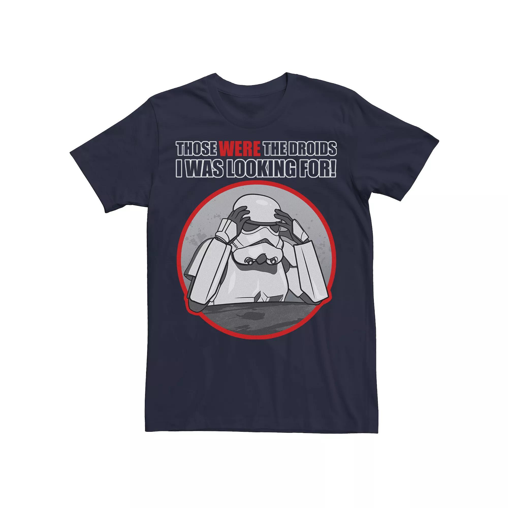Mens Star Wars Stormtrooper Those Were The Droids I Was Looking For Tee Blue Product Image