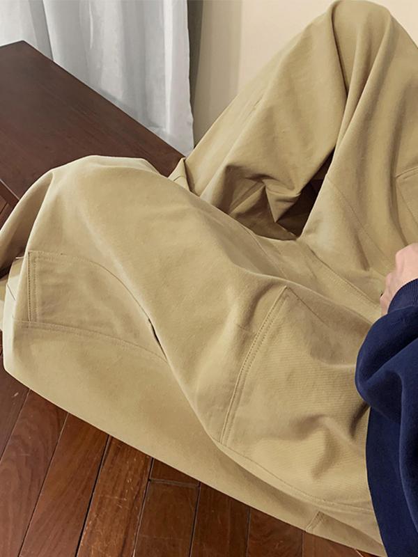 Men's Solid Color Skater Leg Pants Product Image