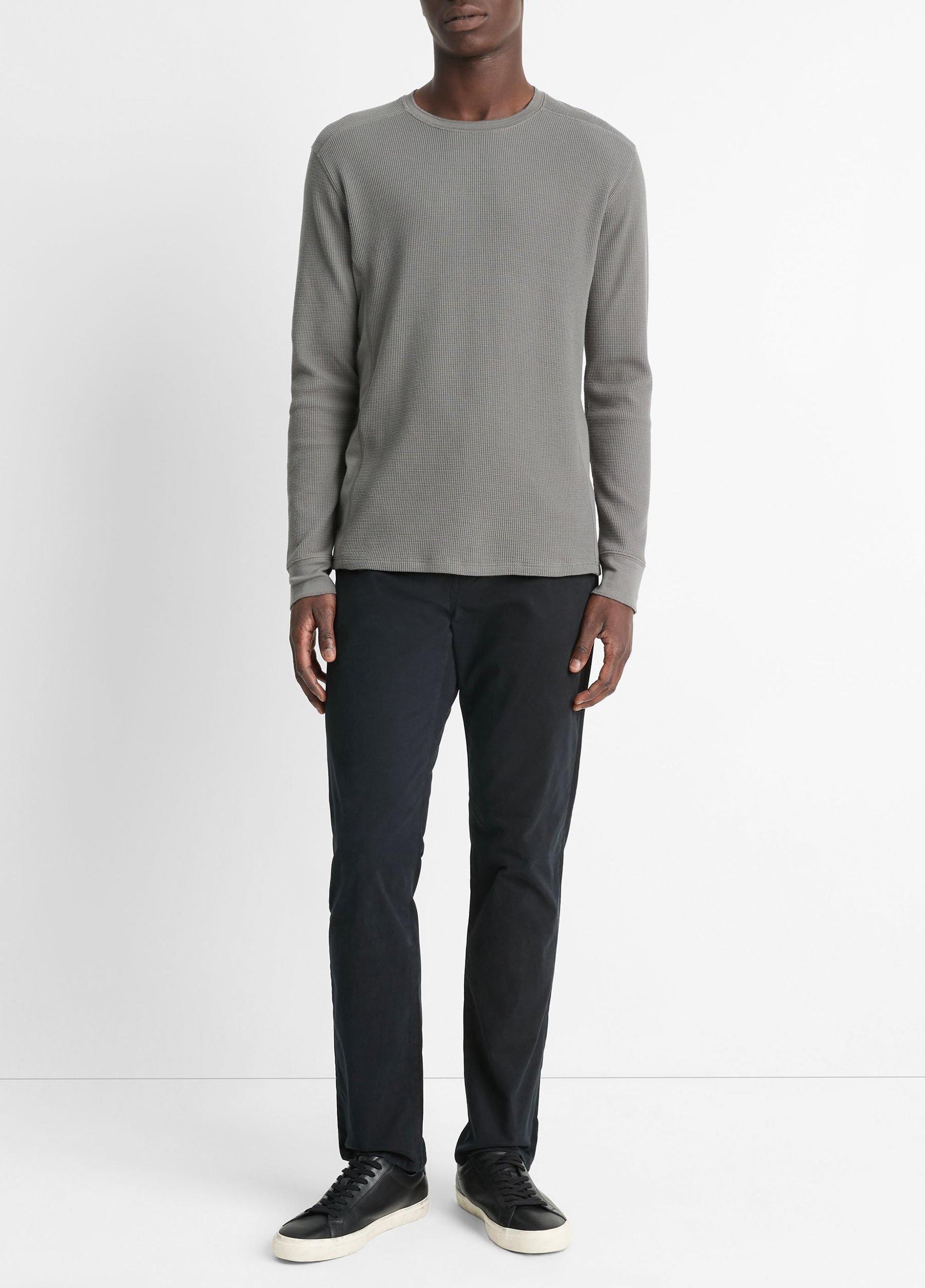 Pima Cotton-Blend Thermal Long-Sleeve T-Shirt Product Image