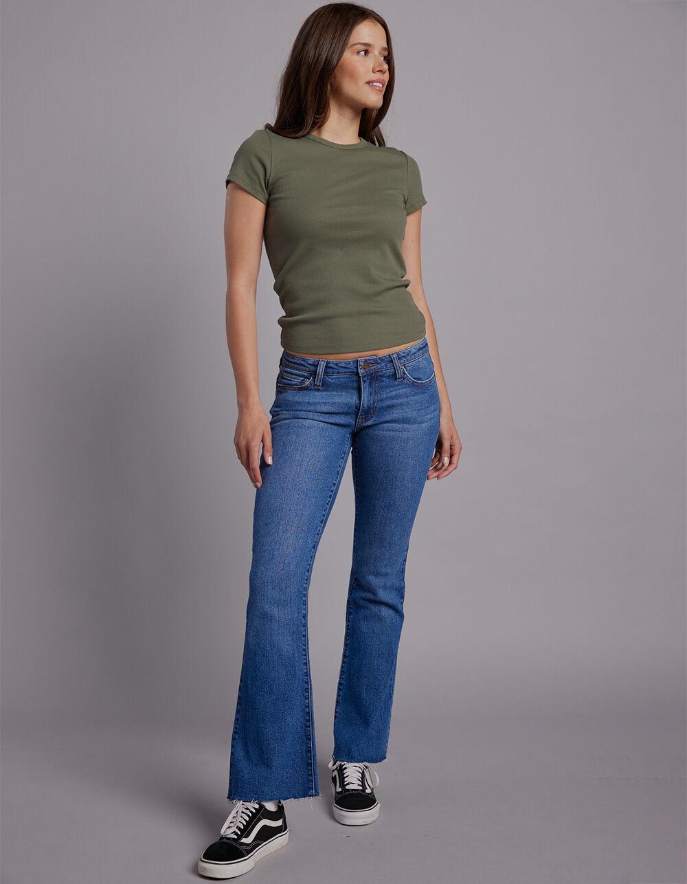 RSQ Womens Low Rise Flare Jeans - MEDIUM WASH Product Image