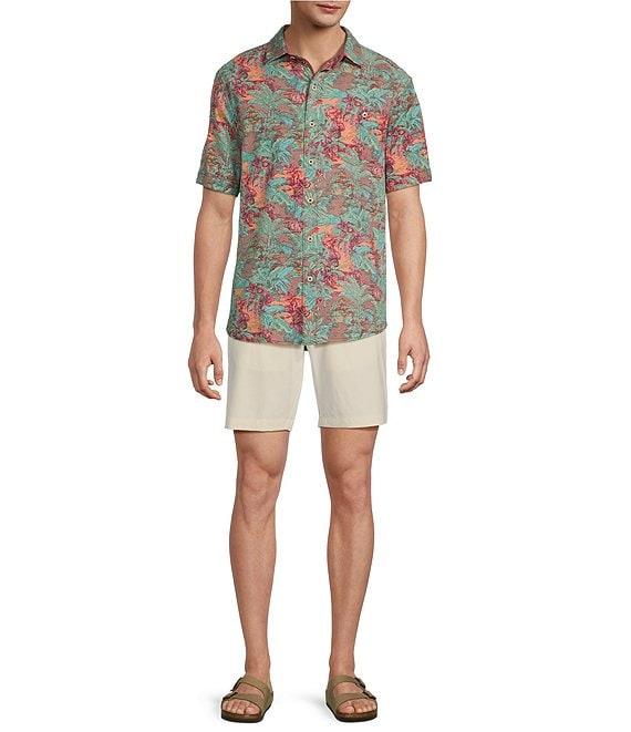 Tommy Bahama Big & Tall Nova Wave Retro Vibes Short Sleeve Seersucker Shirt Product Image