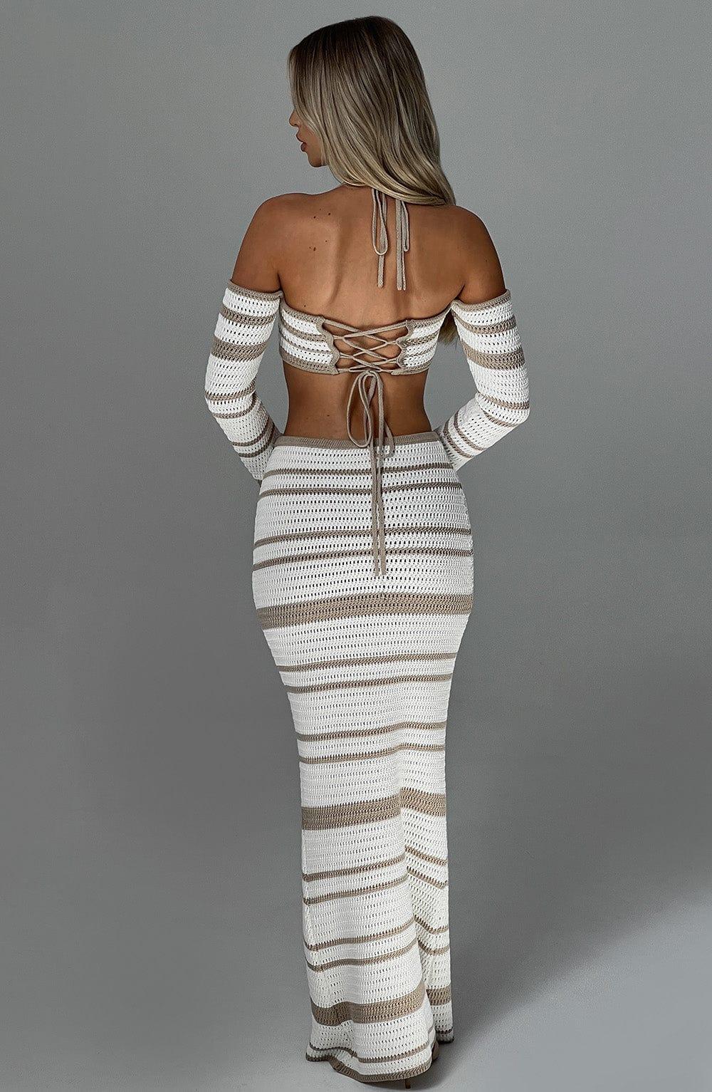 Georgia Top - Beige/White Product Image