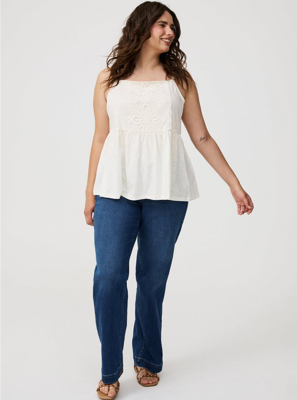 Crochet Babydoll Tank Product Image