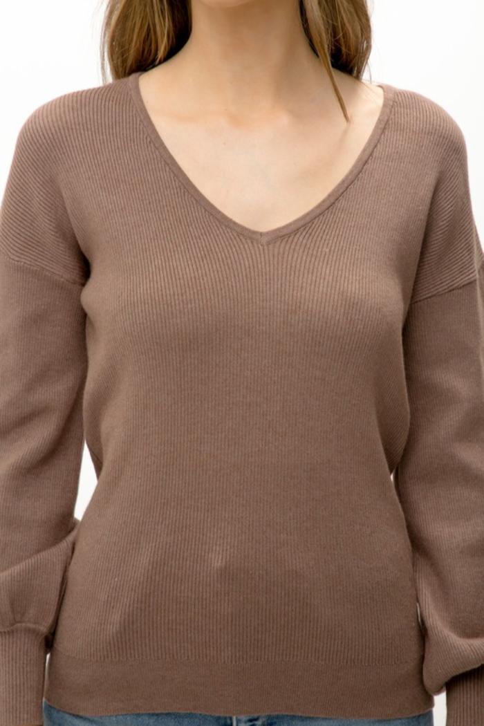 V Neck Sweater Product Image
