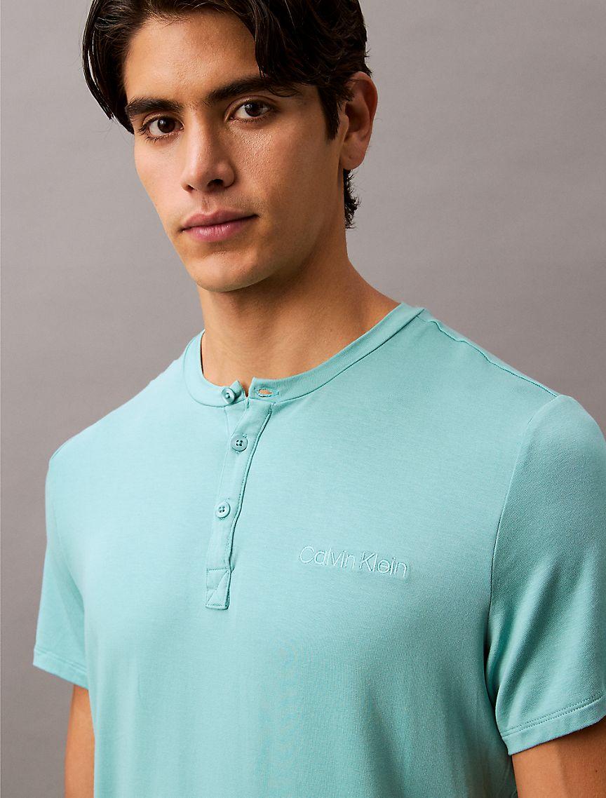 Ultra Soft Modal Henley Sleep T-Shirt Product Image