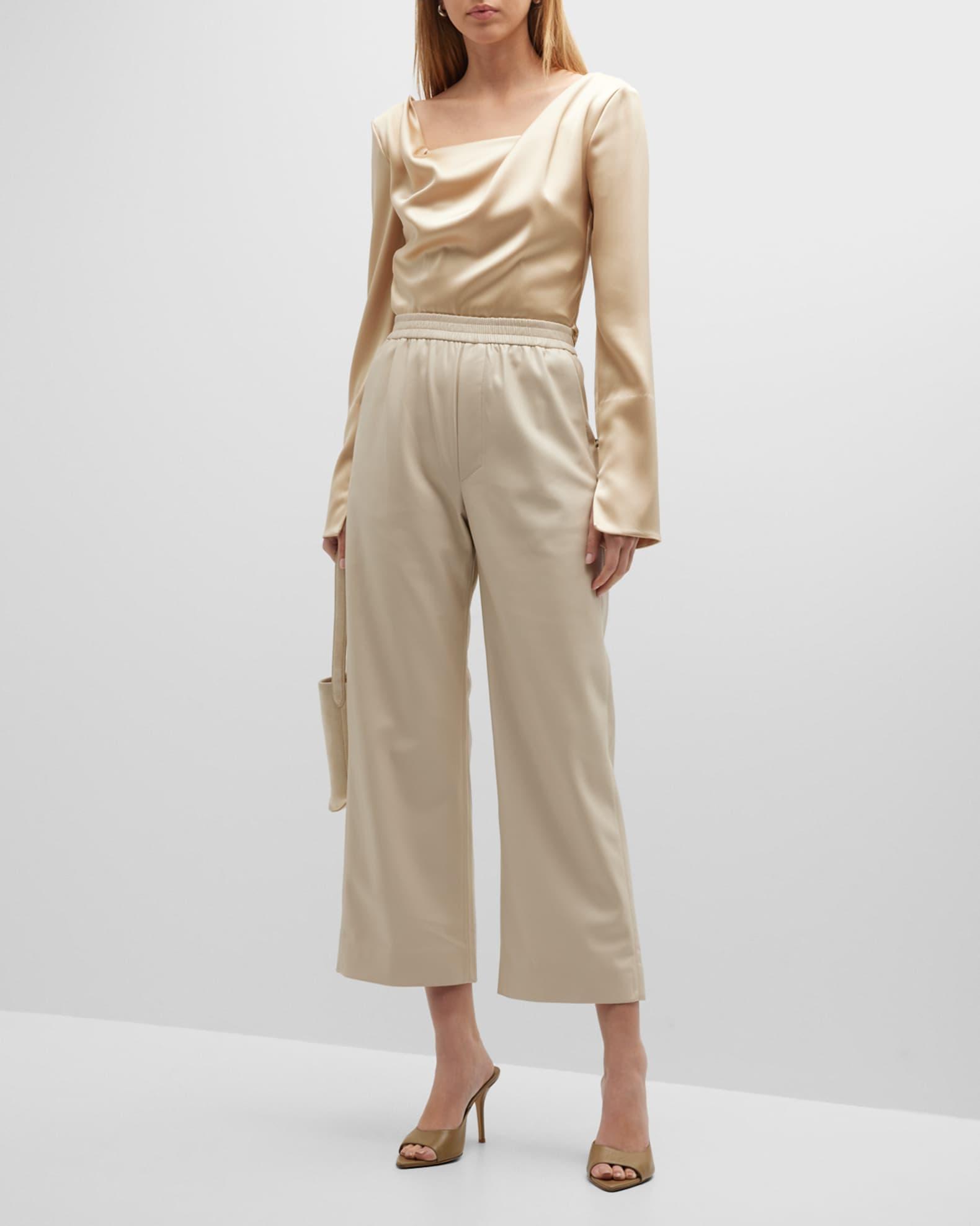 Odessa Flared Faux Leather Pants Product Image