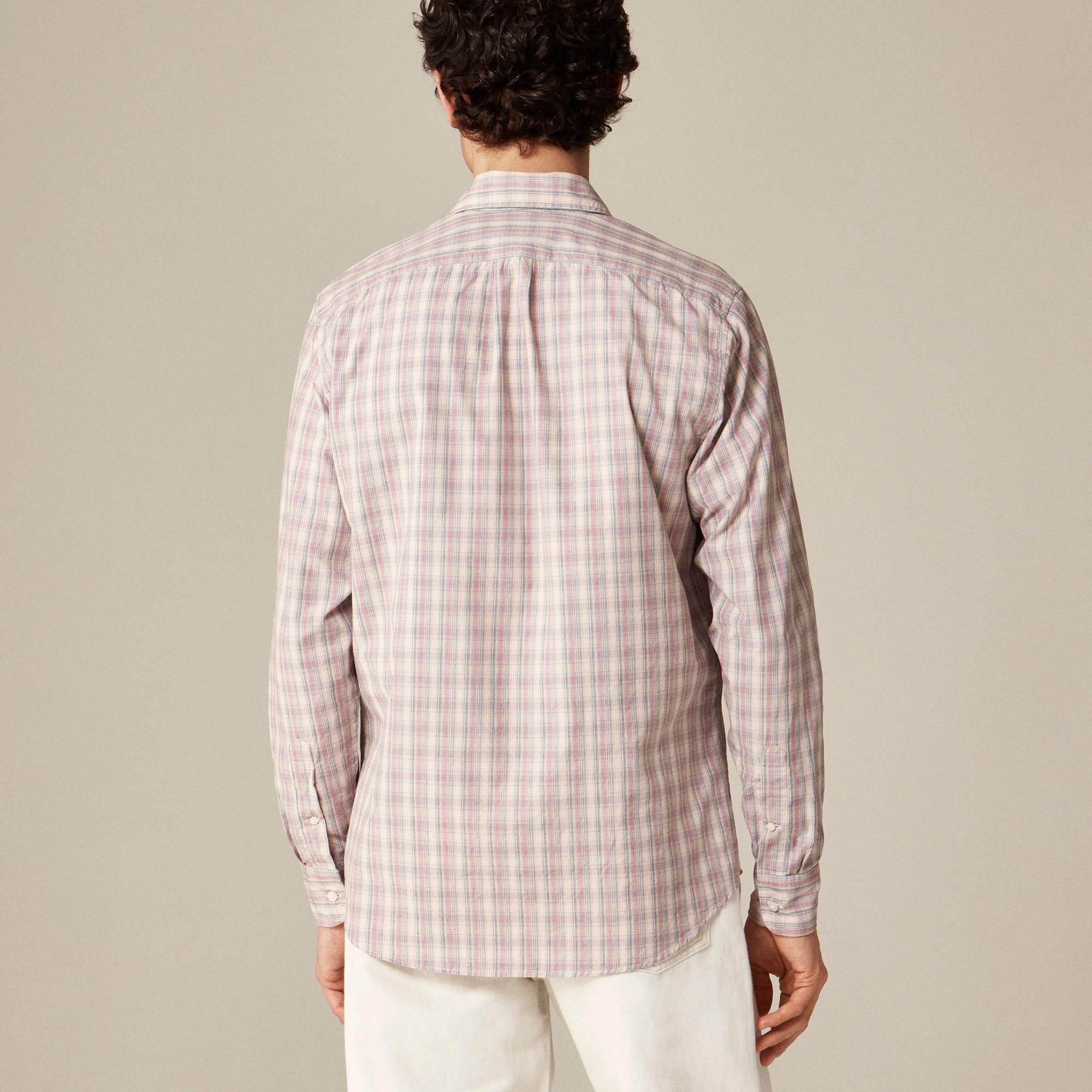 Secret Wash cotton poplin shirt with point collar Product Image