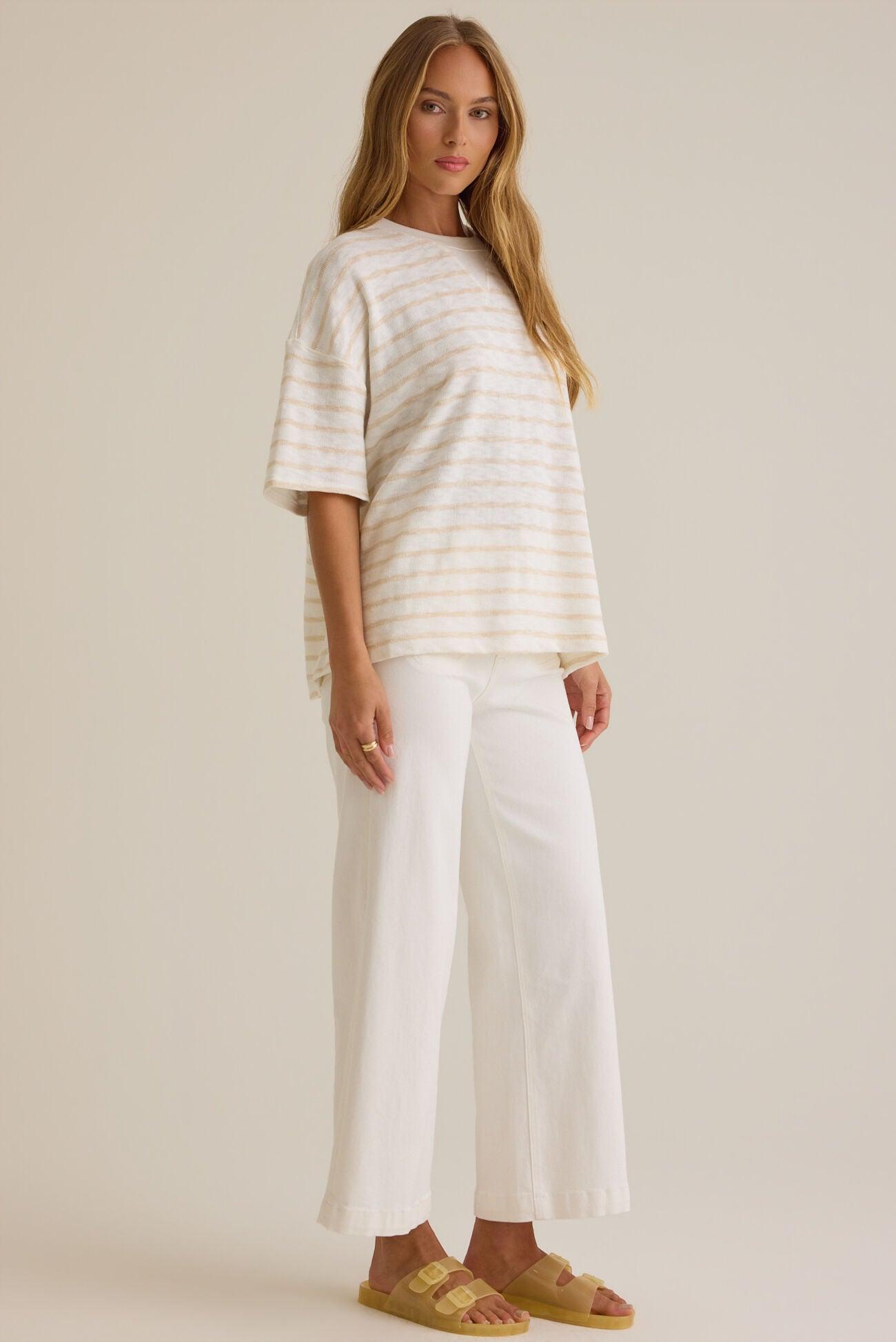 Hayden Oversized Stripe Tee Product Image