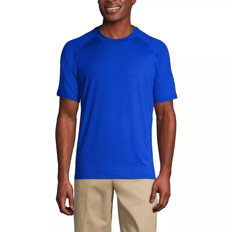 Men's Lands' End School Uniform Short Sleeve Active Tee,  Product Image