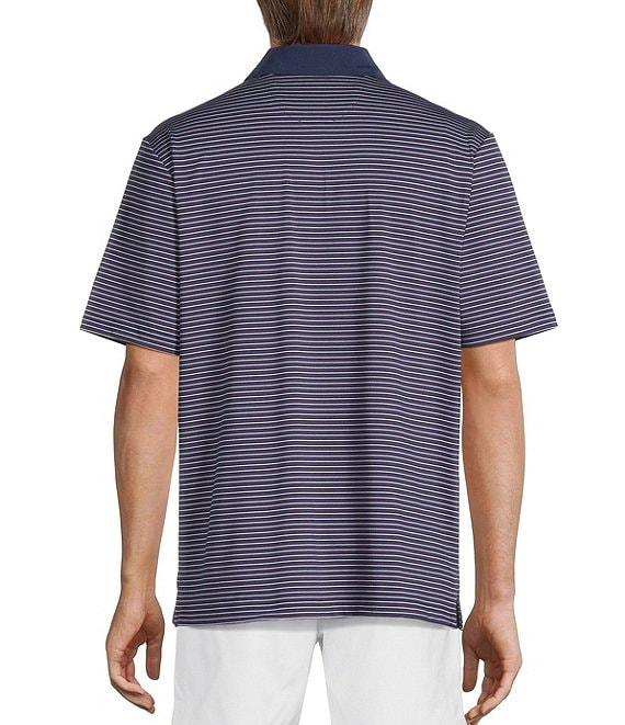 Roundtree & Yorke Performance Short Sleeve Stripe Polo Shirt Product Image