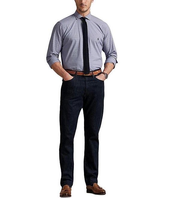 Polo Ralph Lauren Big & Tall Classic Fit Plaid Pattern Stretch Poplin Long Sleeve Woven Shirt Product Image