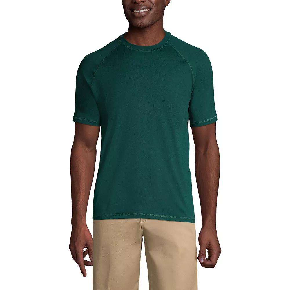 Men's Lands' End School Uniform Short Sleeve Active Tee,  Product Image