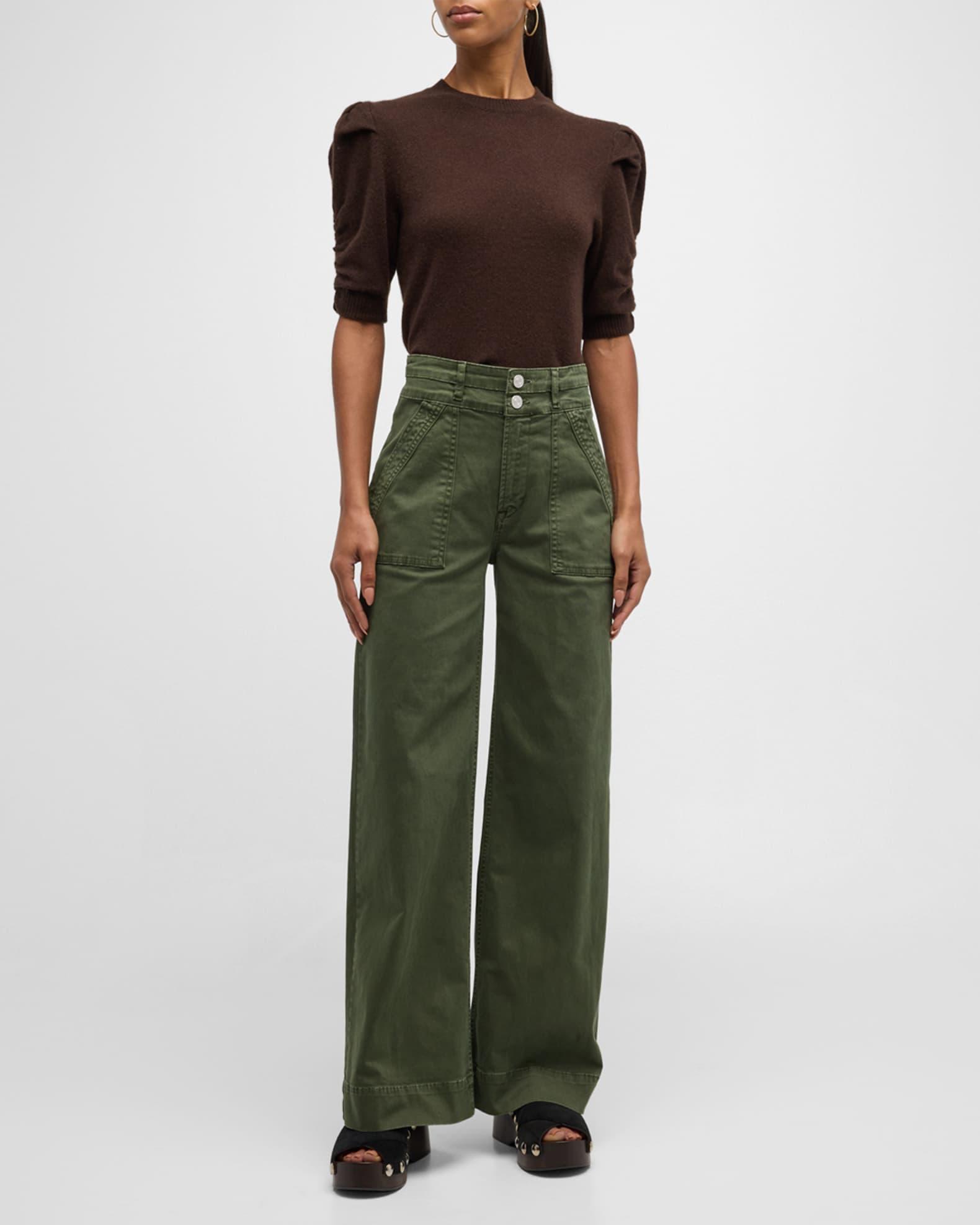 Double Waistband Slim Palazzo Pants Product Image