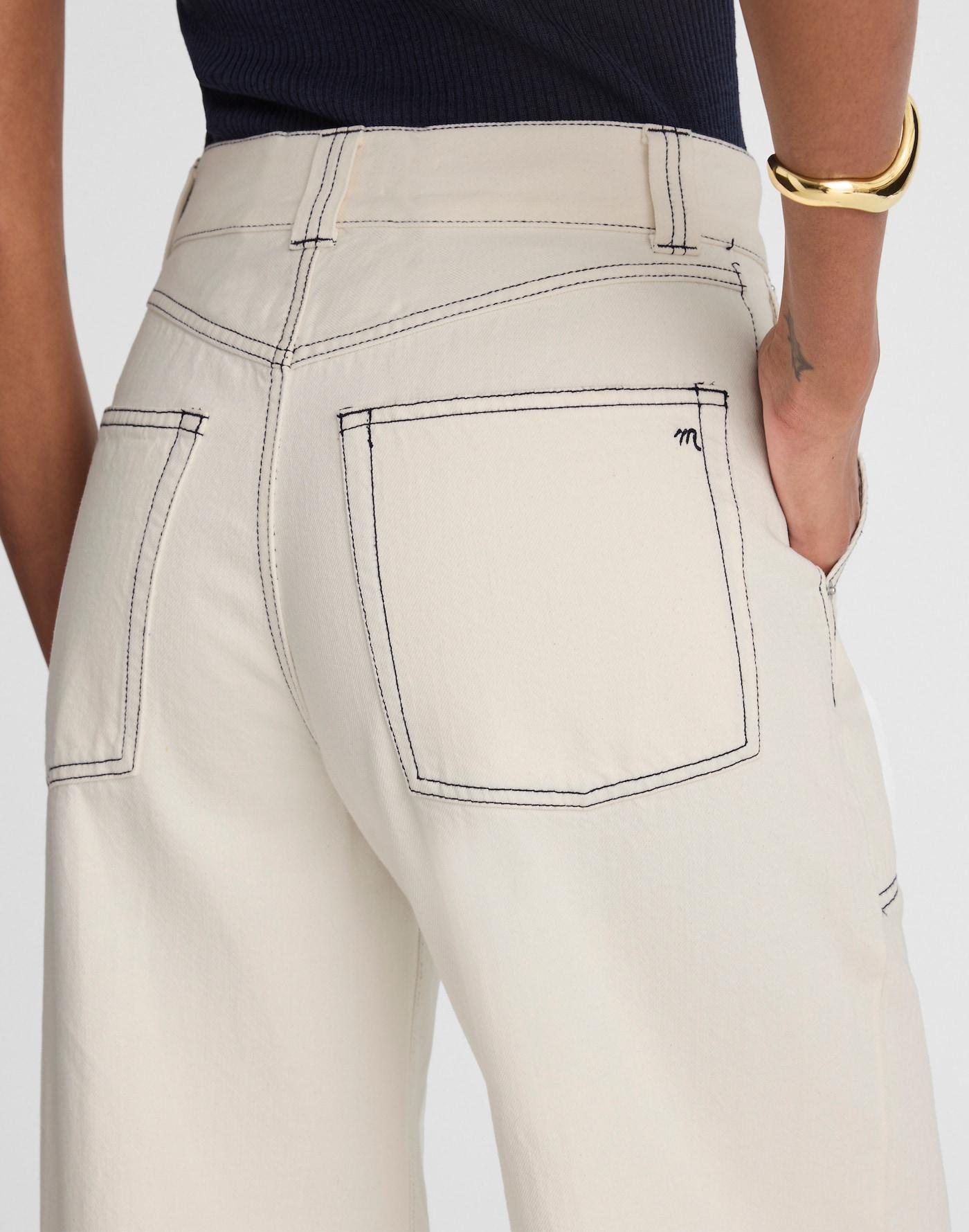 Superwide-Leg Utility Jeans in Vintage Canvas Product Image