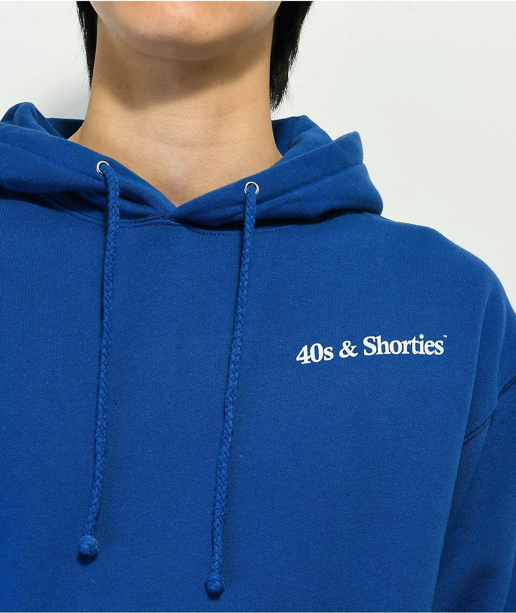 40s & Shorties Text Logo Royal Blue Hoodie Product Image