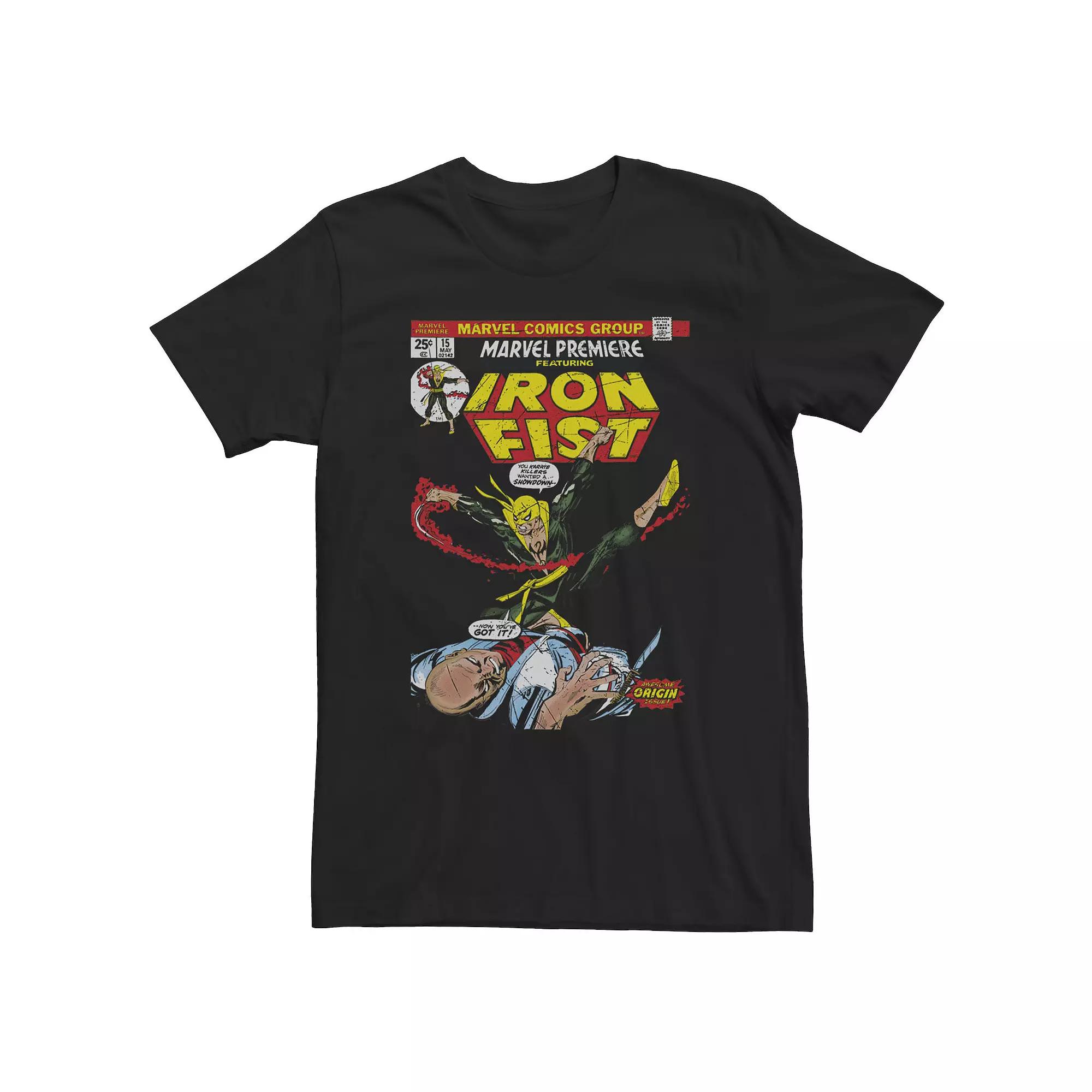 Big & Tall Marvel Iron Fist Retro Premiere Comic Cover Tee, Men's,  Product Image