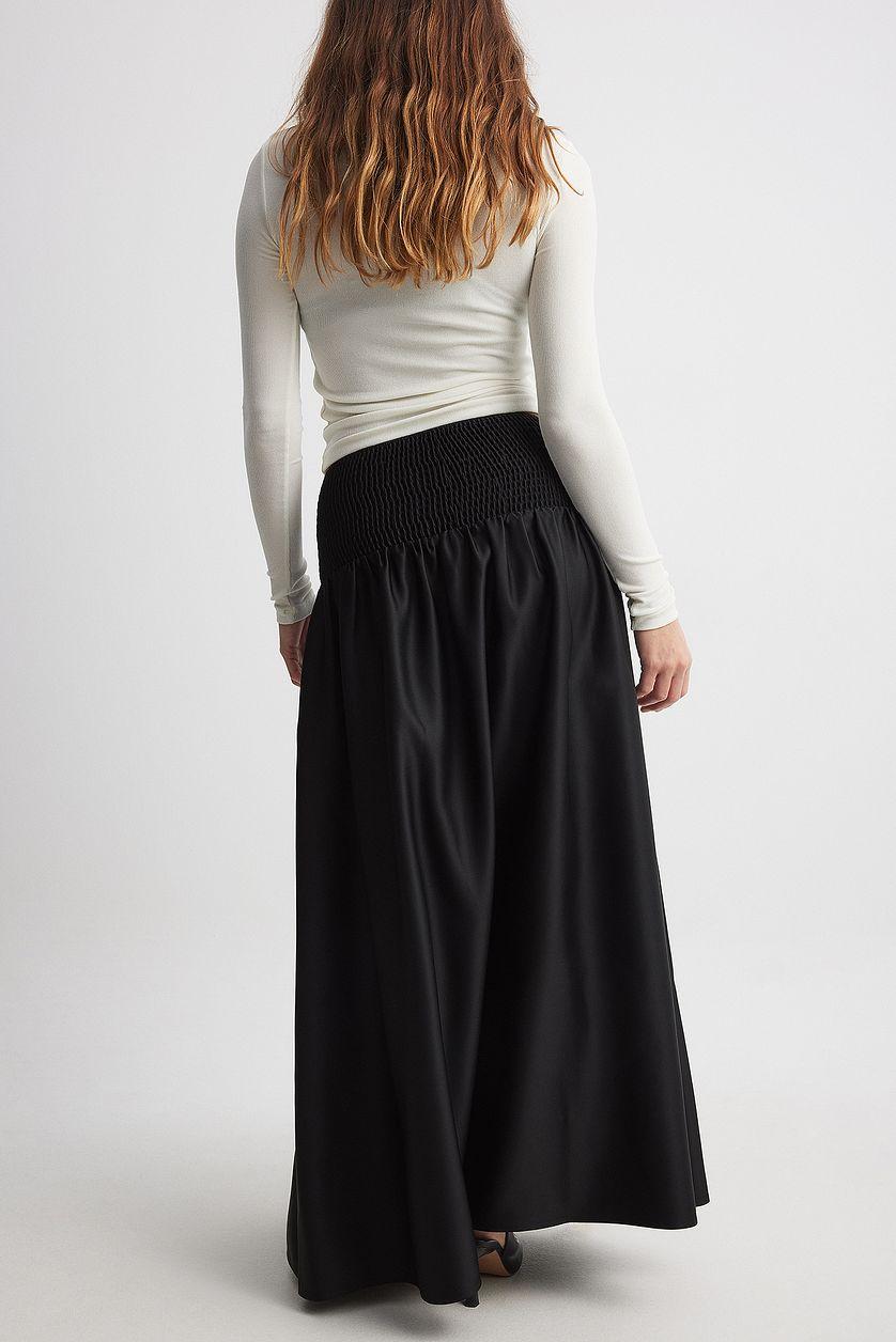 Satin Voluminous Maxi Skirt Product Image