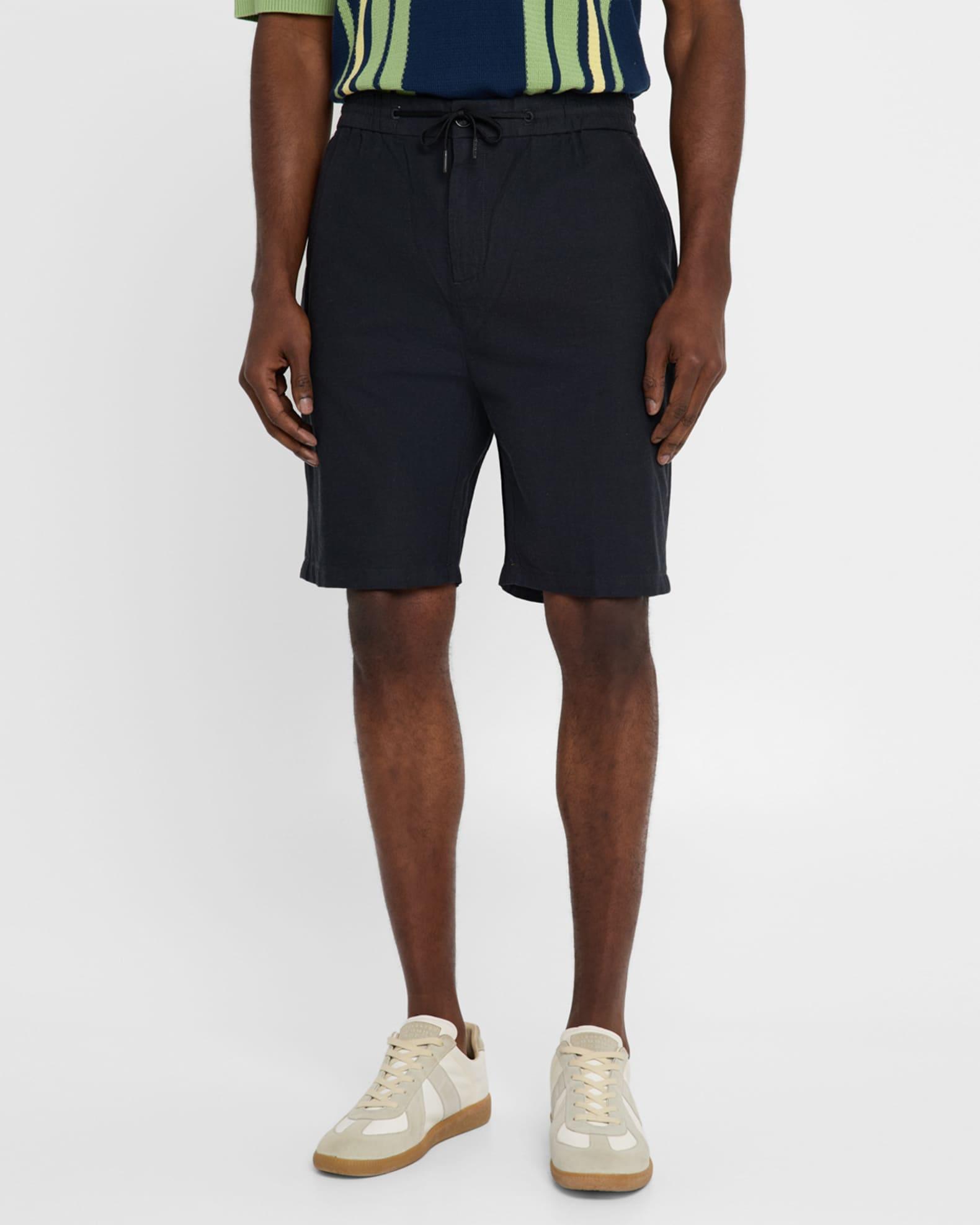 Men's Cotton-Linen Twill Bermuda Shorts Product Image