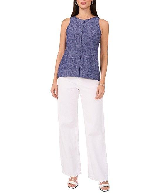 Vince Camuto Round Neck Sleeveless Tank Product Image