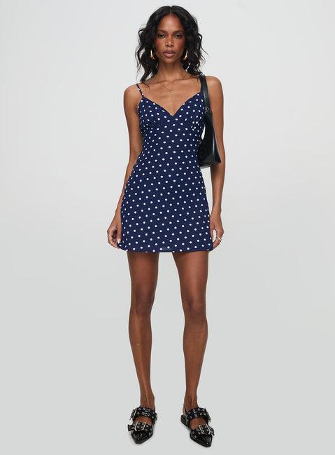 Chara Mini Dress Navy Product Image