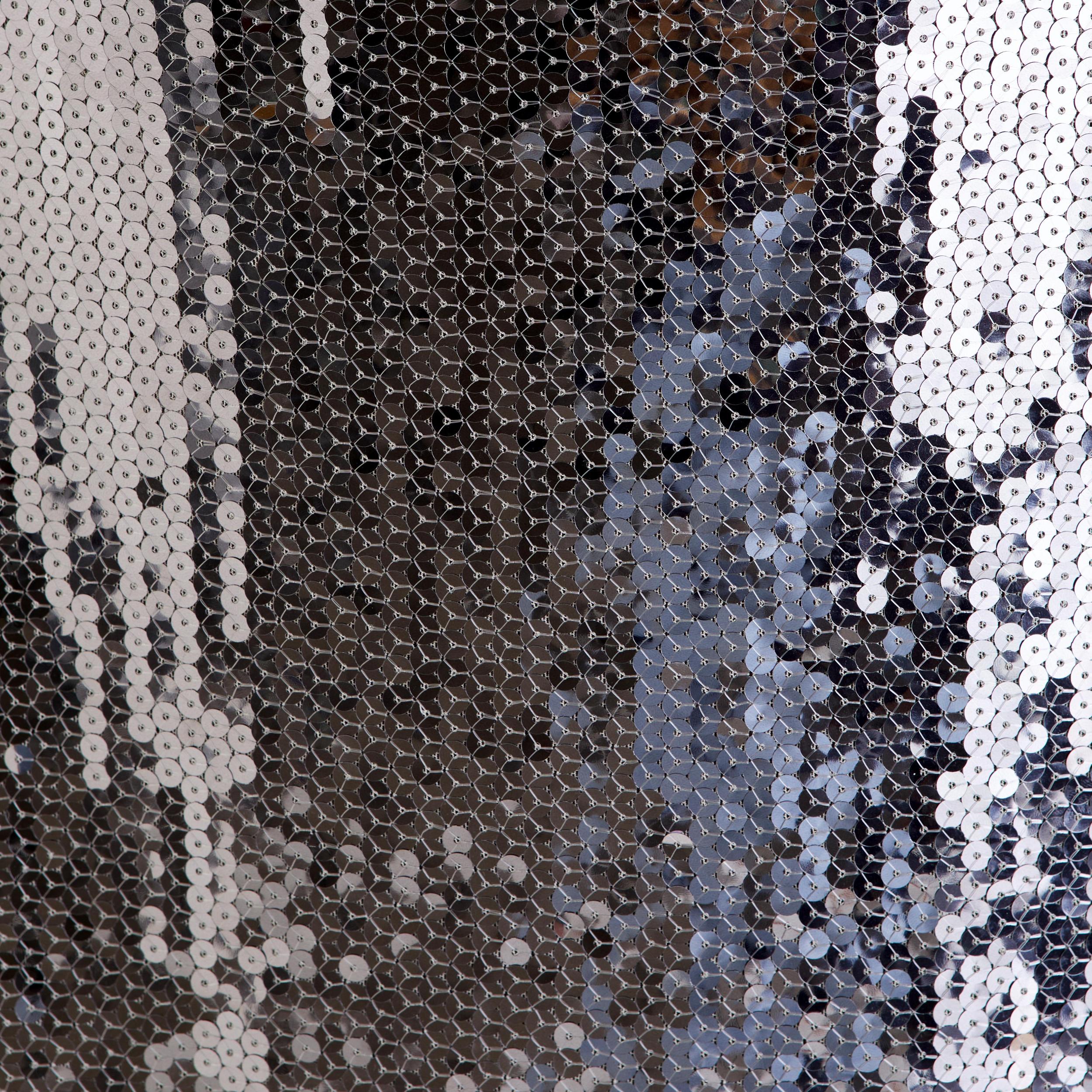 Sequin Straight Neck Midi Dress Product Image