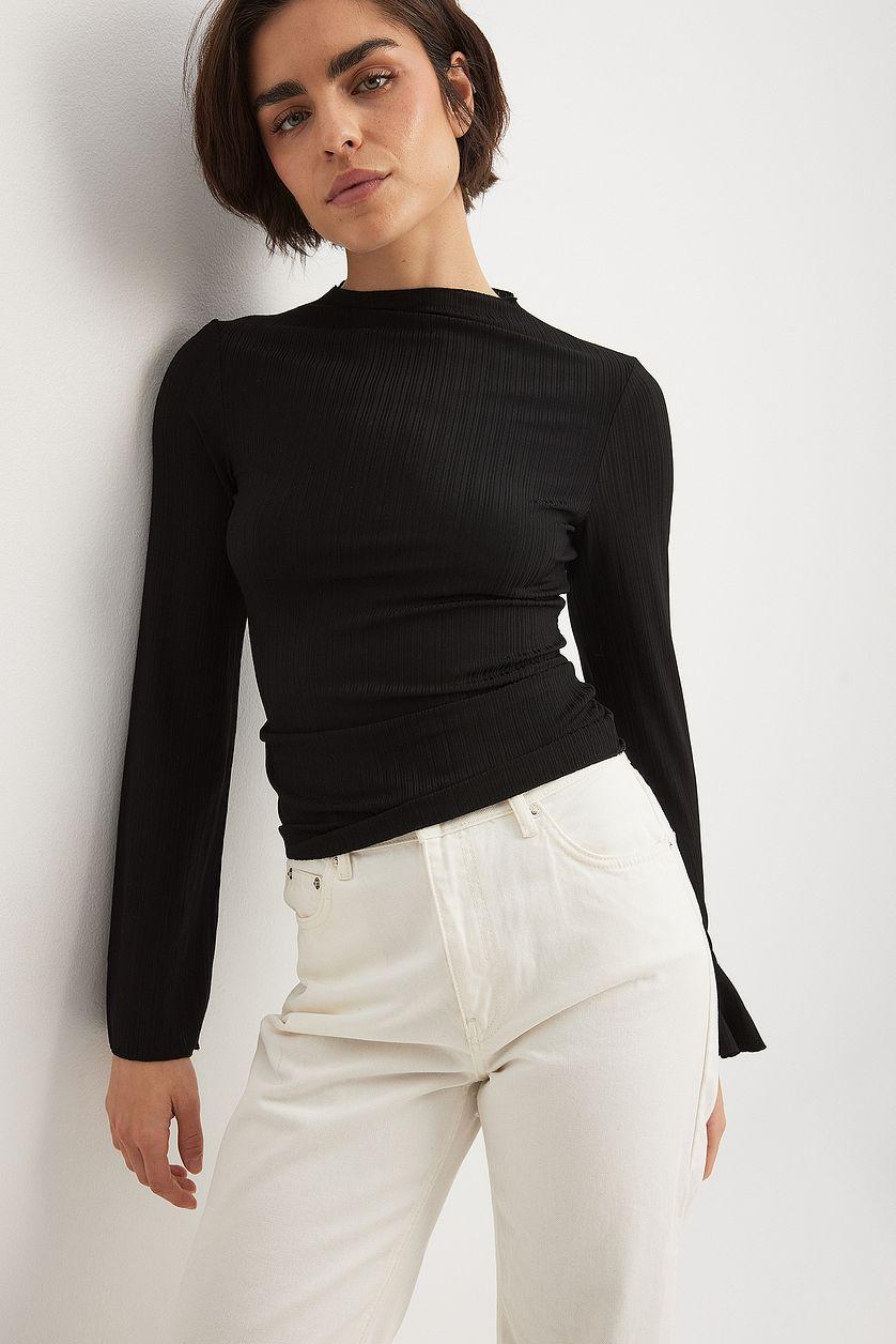 Long Sleeve Rib Top Product Image