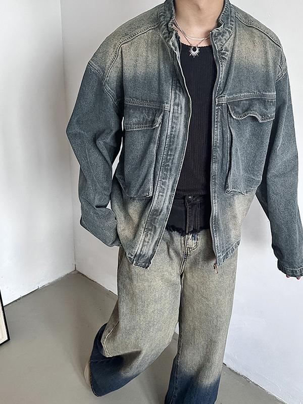 Vintage Big Pocket Zip Up Jacket Product Image