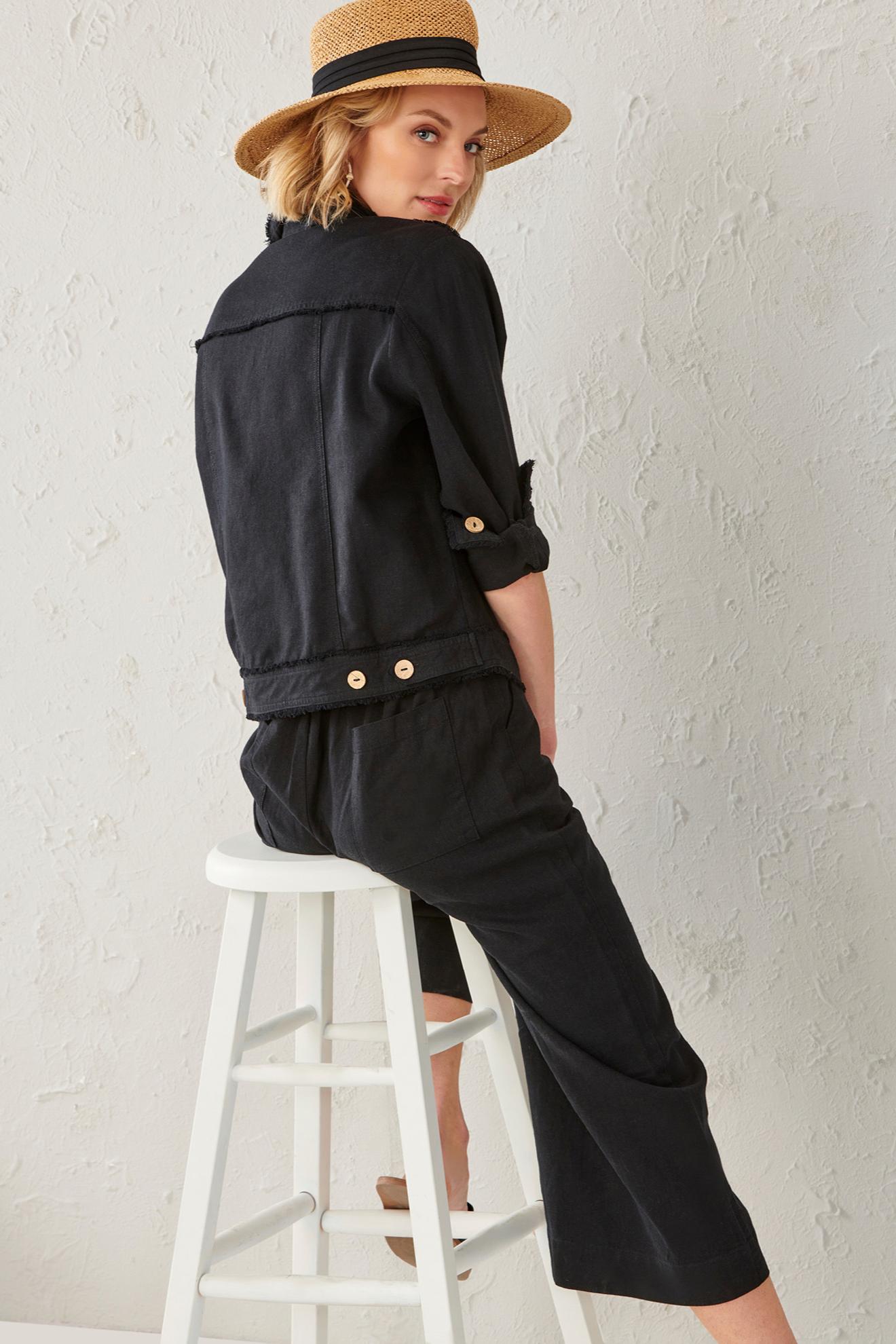 Frayed Linen Jacket Product Image