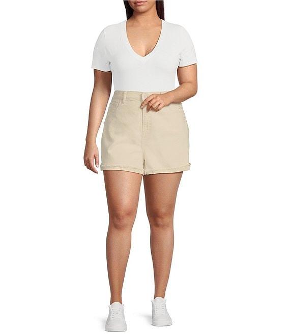Good American Plus Size Good 90s Mid Rise Shorts Product Image