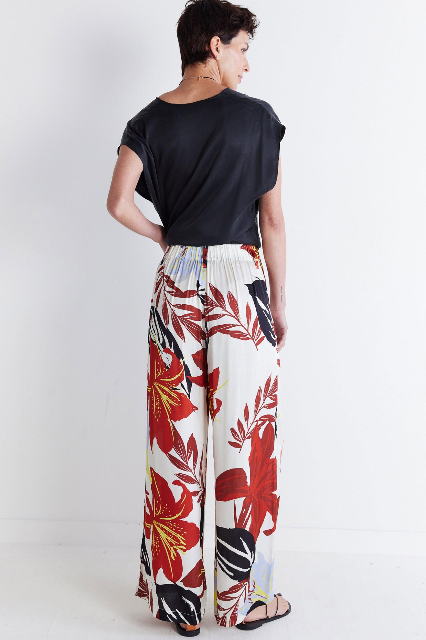 Printed Wide-Leg Trouser Product Image